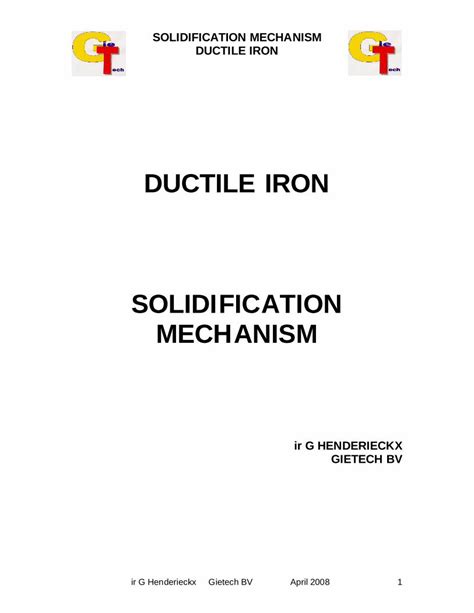 PDF Solidification Mechanism Of Ductile Iron DOKUMEN TIPS