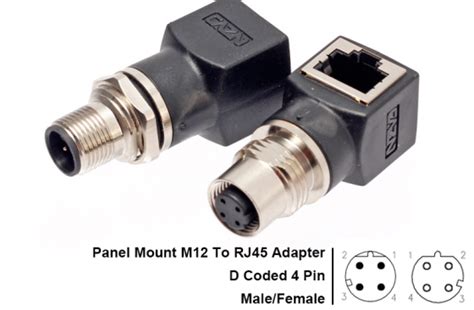 M12 Ethernet Connector X Coded D Coded A Coded Shine Industry