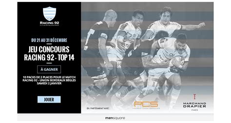 Jeu Concours Des Places Gagner Pour Racing Ubb