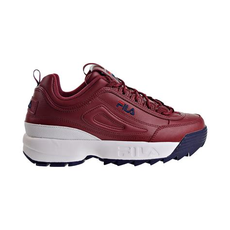 Fila Disruptor Ii Premium Mens Shoes Biking Red Navy Red 1fm00139 647