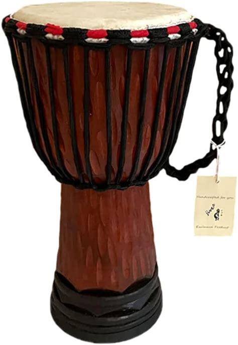 Jive Djembe Tambor Africano Bongo Congo Madera Tambor Deep Tallado Piel