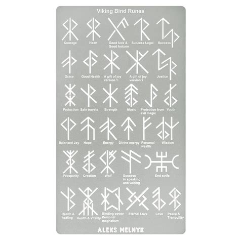 Mua Aleks Melnyk No 412 Metal Stencil Viking Bind Runes Generator