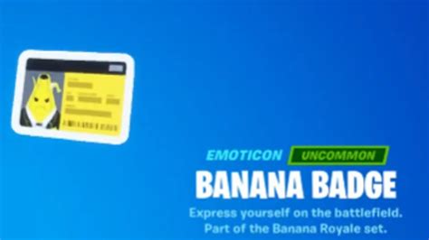 How To Get The Peelys Banana Badge Emoticon In Fortnite Youtube