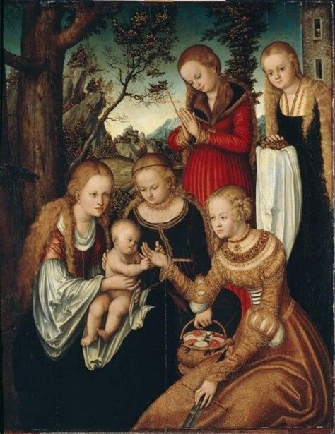 Lucas Cranach The Elder Madonna With Saints W Rlitz Kurt