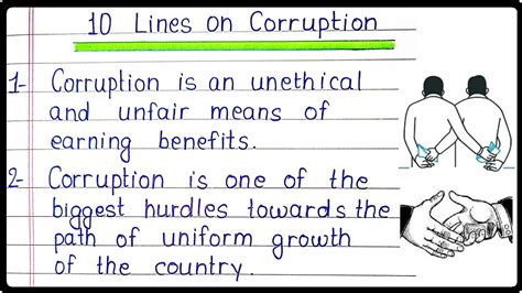 10 Lines Essay On Corruption In English Corruption 10 Points Few