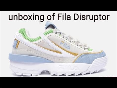 Fila Disruptor Unboxing Youtube