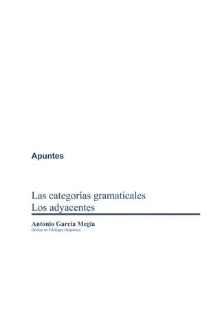 Las Categor As Gramaticales Los Adyacentes Pdf Descarga Gratuita