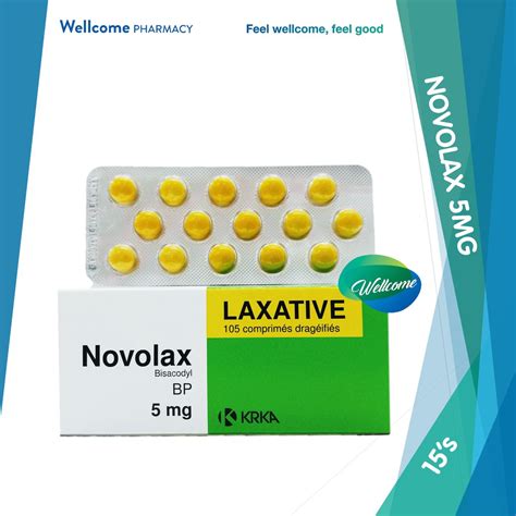 Novolax Bisacodyl 5mg Tablet For Constipation 15s Fast Delivery