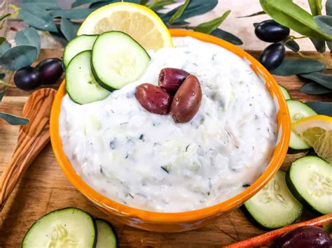 Greek Tzatziki Yogurt Sauce Three Olives Branch