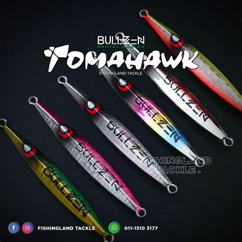 New Bullzen Tomahawk Jig G G Fast Slow Jigging Lure In