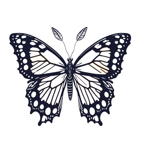 Butterfly Clip Art Black And White