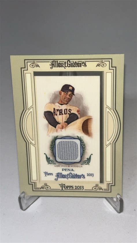 Topps Allen Ginter S Framed Mini Relics Carlos Pena Agr Cp Ebay