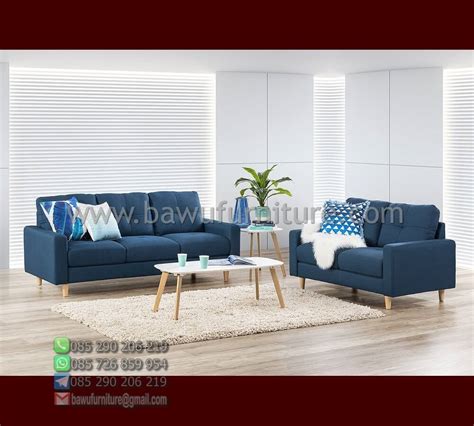 1 Set Sofa Ruang Tamu Model Minimalis Modern Terbaru Bawu Furniture