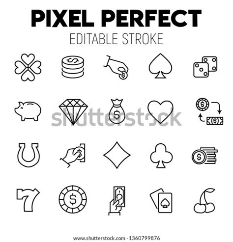 543 Imágenes De Game Elements Thin Line Pixel Perfect Icons Imágenes