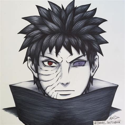 Obito Okay Guys One More Portrait To Go 🎨 Copic Markers On White