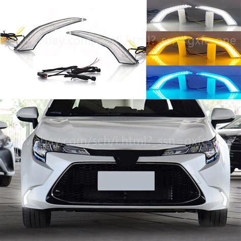 For Toyota Corolla L Le Xle Led Daytime Running Lights Turn