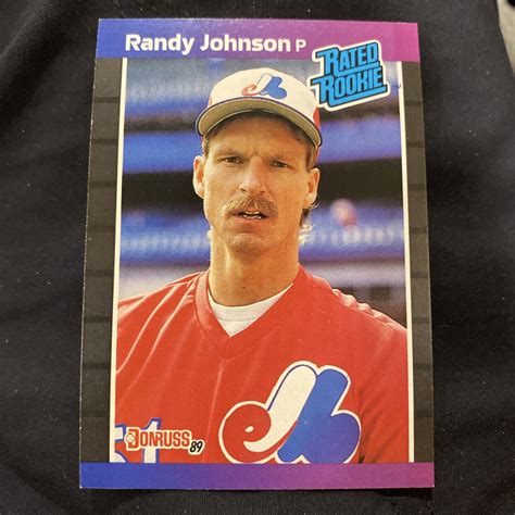 Donruss Randy Johnson Montreal Expos Baseball Card Rookie Ebay