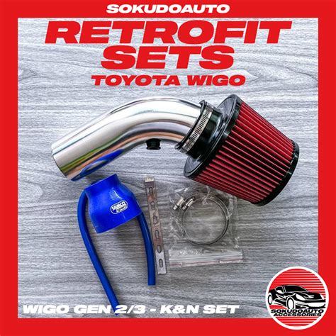 Toyota Wigo Gen Retrofit Intake Sets Sokudoauto Lazada Ph