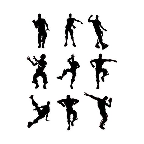 Fortnite Dance Silhouette Printable Printable Word Searches