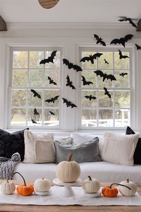 Halloween Decor with DIY Bats - Musings by Madison