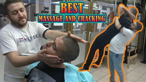 ASMR BARBER NECK BACK CRACK EAR BURN Foot Back Ear Neck Face