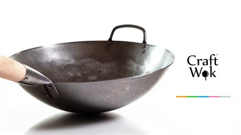 Craft Wok Inch Hand Hammered Carbon Steel Wok Youtube