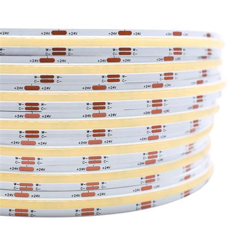 Color Temperature Adjustable Cob Led Light Strip Narrow Beam Angle