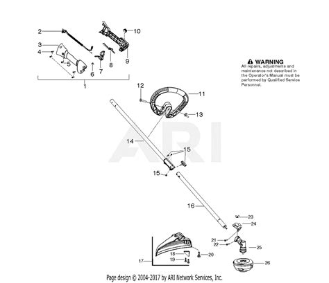 Poulan Pp28ld 967228401 2014 09 Parts Diagram For Shaft Handle