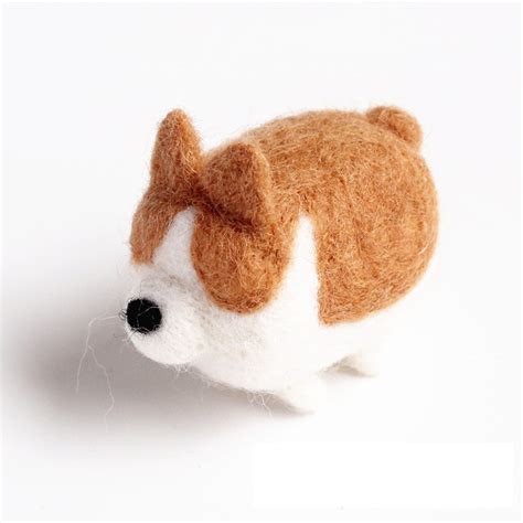 Needle Felted Dog Pattern Needle Felt Kit Mini Tiny Felt Etsy