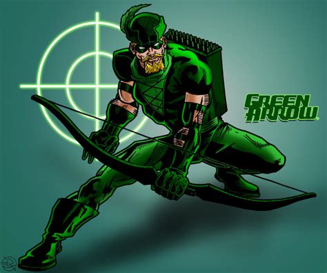 Jla Green Arrow Coloured By Kameleon84 On Deviantart