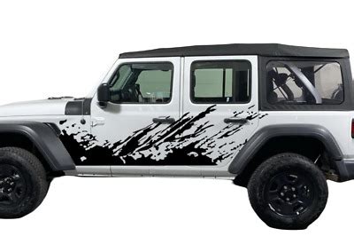 Graphics Mud Splash Car Sticker Side Decal For Jeep Wrangler Door