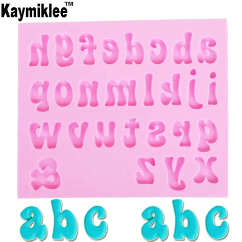 M949 Lowercase Letters Alphabet Silicone Mold Cake Decorating Tools ...