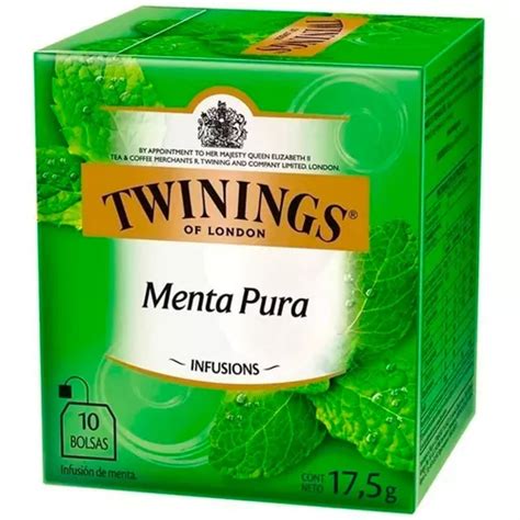 Te Twinings Menta Pura Caja X 10 Saquitos 17 5g Infusiones