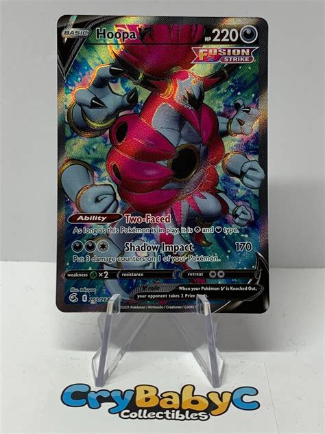 Pokemon Hoopa V Fusion Strike Sword Shield Full Art Ebay