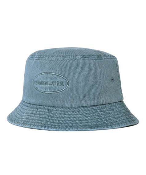 MUSINSA Thisisneverthat Overdyed E T Logo Bucket Hat Slate