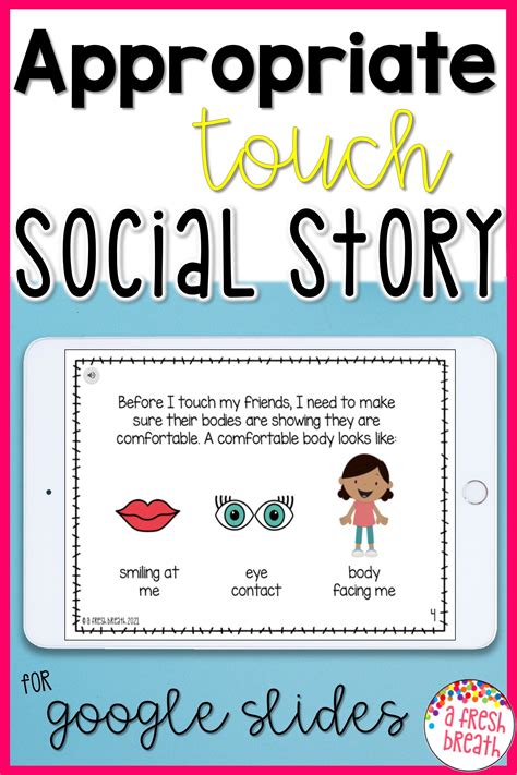 Social Story For Inappropriate Touch Social Emotional Activities