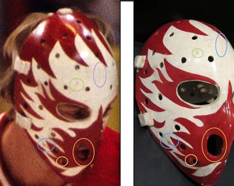 Dan Bouchard Mask — Game Worn Goalie Jerseys