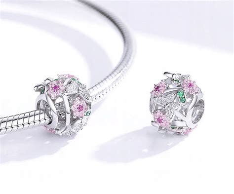 Charms Do Pandora Charms Kwiaty Moda Trusky