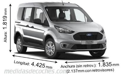 Medidas Del Ford Tourneo Connect Con Fotos Dimensiones En Mm