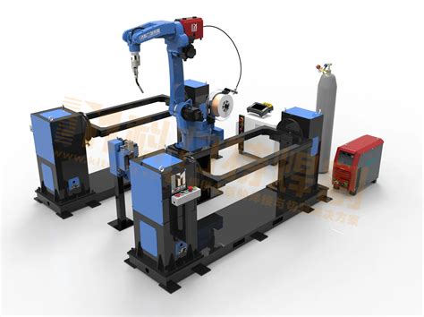 Double Station Welding Robot Workstation Robotic Arm 6 Axis Co2 Mig Mag Tig Welding Robot Buy