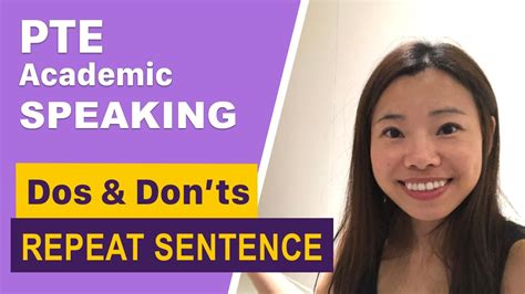 PTE Speaking Repeat Sentence Tips And Tricks YouTube