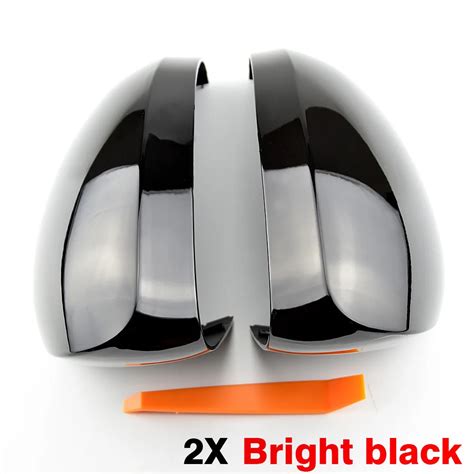 Side Wing Mirror Caps Cover For VW Tiguan MK1 I 1 For Skoda Yeti Sharan