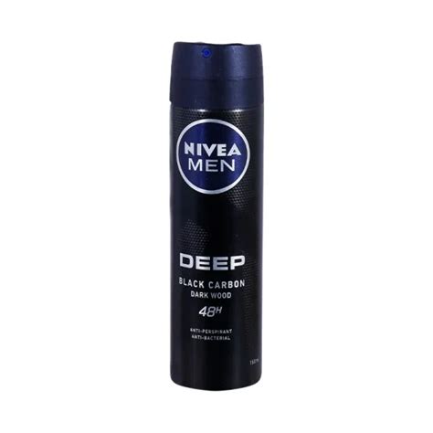 Nivea Men Deep Black Carbon Dark Wood Deo Spray Ml