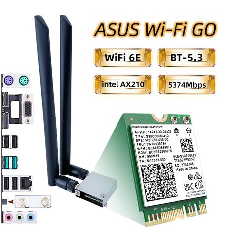 Tarjeta WiFi Intel AX210 AX210ngw WFi6E Tarjeta De Red Inal Mbrica Con