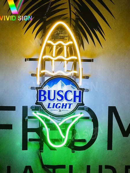 Busch Light Beer Ear Of Corn Hd Vivid Neon Sign Lamp Light