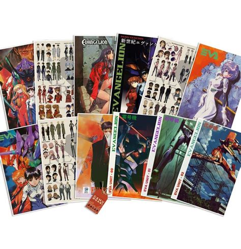 Neon Genesis Evangelion Printable Posters Anime Wall Art With Eva Units