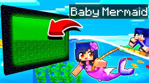 How To Make A Portal To The Aphmau Mermaid In Minecraft Youtube