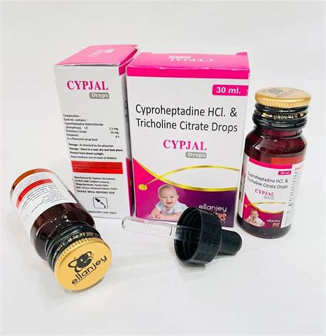 Cypjal Cypreheptadine Mg Tricholine Mg Drop At Rs Piece