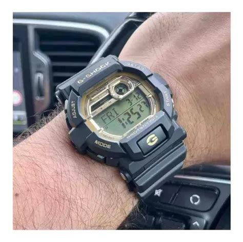 Relogio Casio G Shock Masculino Digital Preto E Dourado Cor Do Fundo