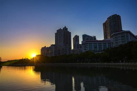 厦门筼筜湖黄昏国内旅游景点旅游景点摄影素材汇图网